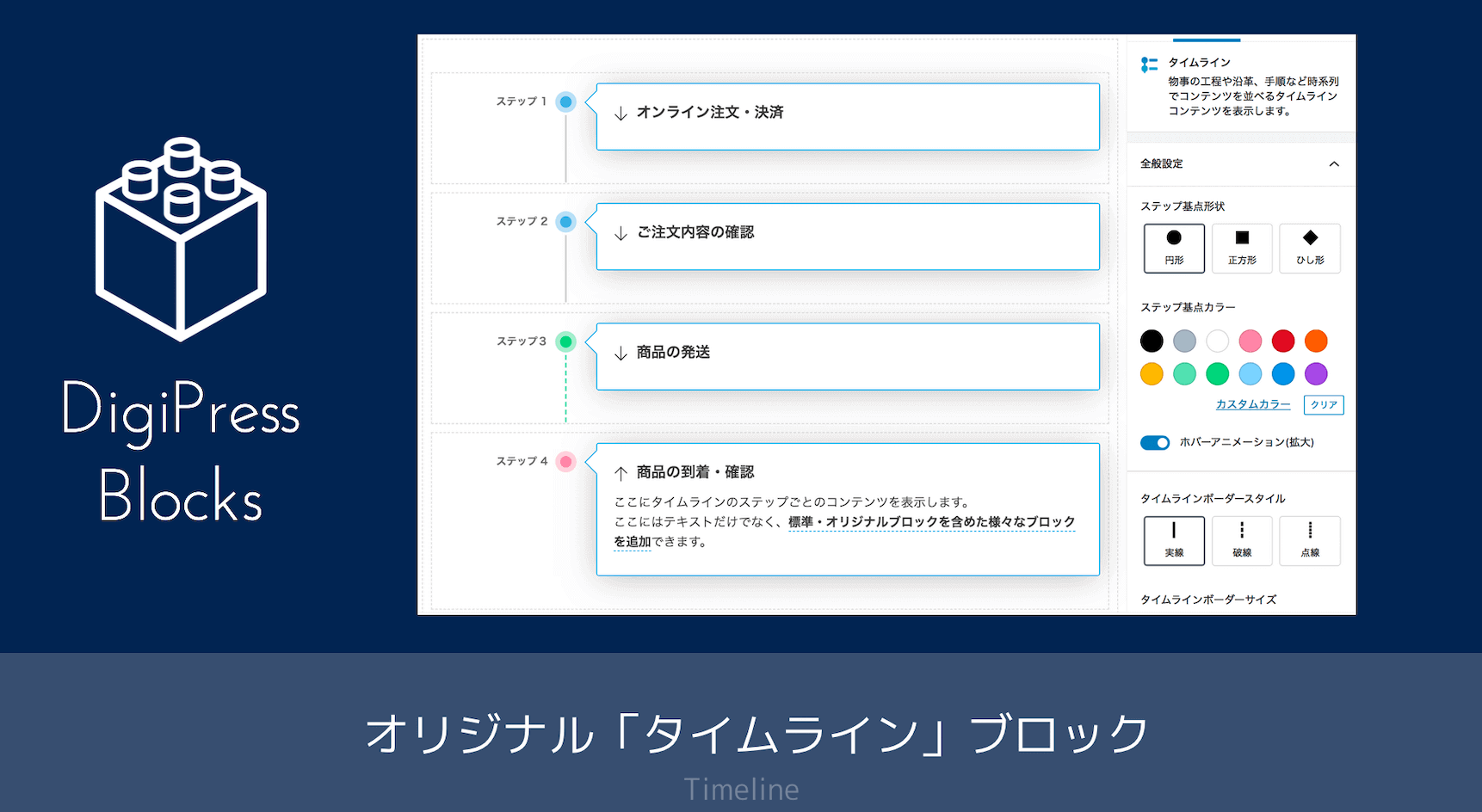 [オリジナル]タイムラインブロックの機能